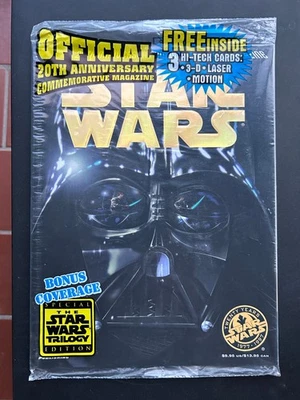 Revista conmemorativa Topps Star Wars 1997 20 aniversario bolsa sellada Foto 1 de 2