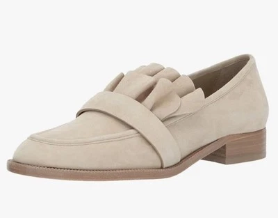 Mocasín de gamuza con volantes beige/arena Pour la victoire-tenley Anthropologie talla 8 Foto 1 de 4