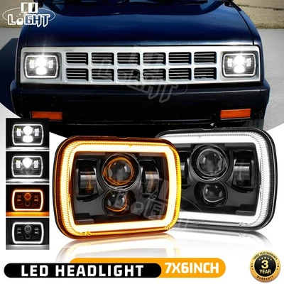 For Isuzu Pickup 1984-1995 2pcs 7x6'' Led Headlights High-Low Beam DRL DOT New S - Imagem 1 de 4