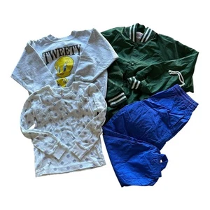 Vintage Girls Clothing 7/8 Bundle School Uniform Jacket Pants Top Sweatshirt - Picture 1 of 8