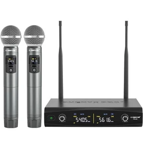 Phenyx Pro Wireless Microphone System, Metal Wireless Mic Set Handheld PTU-52-2H - Picture 1 of 4