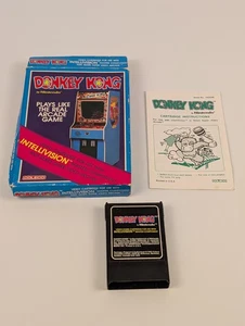 Donkey Kong by Nintendo (Intellivision Game Cartridge, 1981) w/ Box & Manual⬅️🔥 - Picture 1 of 15