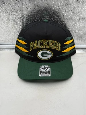 Gorra ajustable Green Bay Packers NFL '47 marca negra TT diamante enganche Snapback Foto 1 de 4