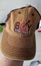Legacy Vintage Brown Cap BCY Bowstring Hat Snapback Mesh back Hunting