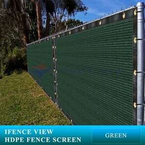 Ifenceview 9 FT Wide Green Fence Privacy Screen Net Mesh Awning Canopy Patio Top - Picture 1 of 8