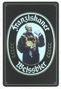 metal signs Franziskaner Weissbier Germany Beer Franciscan monk - Picture 1 of 4