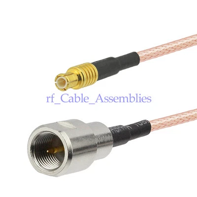 FME male plug to MCX male plug straight pigtail cable RG316 15cm for wireless - Image 1 of 4