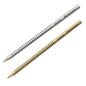 Faber-Castell Grip 2001 Colour Grip Pencil - Colouring Pencil - Gold or Silver - Picture 1 of 3