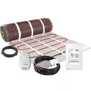 LuxHeat Mat Kit 120v (10-150sqft) Electric Radiant Floor Heating System Tile and - Picture 1 of 9