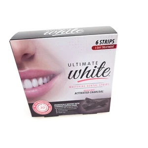 Ultimate Whitening Dental 6 Strips Activated Charcoal 30 Minutes USA Seller - Picture 1 of 12