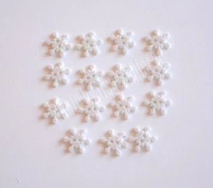 Botones de costura / copo de nieve brillantes / botones en abundancia Navidad - Imagen 1 de 3