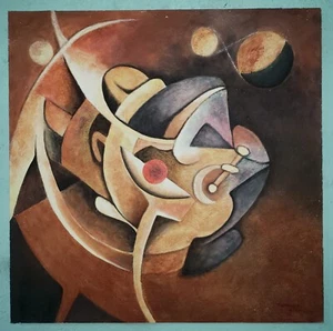 RUFINO TAMAYO, nice acrylic painting on masonite, signed, good condition. No COA - Picture 1 of 3