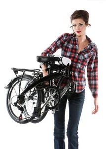ALLOY ADULT FOLDING BIKES LIGHTWEIGHT BICYCLES WITH FREE BICYCLE BIKE BAG - SALE - Picture 1 of 7