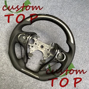 Carbon Fiber Steering Wheel Fit For Honda 9th gen Accord Crosstour Ridgeline - Picture 1 of 7