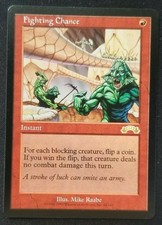 Fighting Chance x1 Exodus MTG Magic the Gathering Red Rare Card 1x