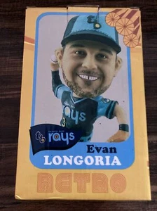 TAMPA BAY RAYS Evan Longoria MLB Baseball Retro 2013 SGA Bobblehead NEW IN BOX - Picture 1 of 4