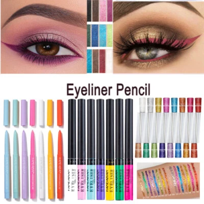 DAVIS Eyeliner Gel Matte Long Lasting Eye Liner Pen Glitter Makeup Shadow  - Image 1 of 4