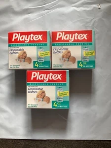 Lot Of 3 Playtex ULTRASEAL Disposable Baby Bottle Liners 4oz New Sealed! - Picture 1 of 1