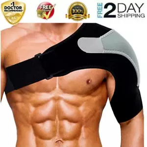 Compression Shoulder Sleeve Shoulder Brace Support Adjustable Highest Copper - Picture 1 of 13