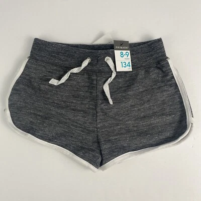 NEW Girls Shorts Size 8-9YRS Primark Dark Gray Sweat shorts - Image 1 of 4