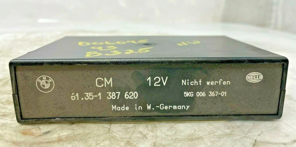 1993 BMW 325i CHECK LIGHT OBC CONTROL MODULE COMPUTER UNIT CM OEM 61351387620 - Image 1 of 4