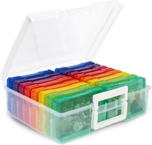 HEFTMAN 4x6 Photo Storage Boxes Multi-coloured Holds 1600 Photos Office Supplies - Picture 1 of 8