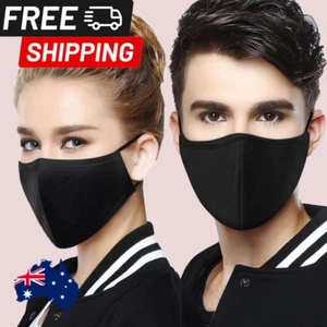 Face Mask Reusable, Washable Double Layers for Adult (Black Colour) - Picture 1 of 6