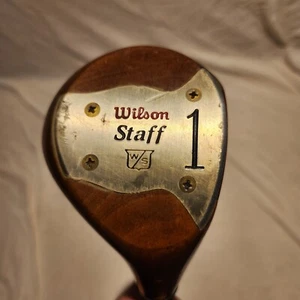 Vintage Wilson Staff 1-Wood Persimmon Driver RH Regular flex Steel 43" - Picture 1 of 10
