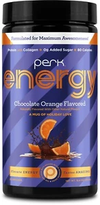 Perk Energy Original Chocolate Orange Flavored (20 Servings) - Gluten & Soy Free - Picture 1 of 5