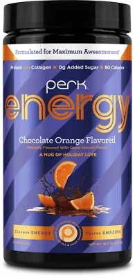 Perk Energy Original Chocolate Sabor Laranja (20 Porções) - Sem Glúten e Soja - Imagem 1 de 4
