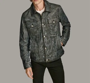 Chaqueta Hombre DENIM TRUCKER CUERO 2XL - Imagen 1 de 7