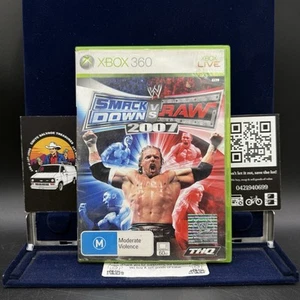 WWE Smack Down Vs Raw 2007 Microsoft Xbox 360 Classics Pal Complete Free Postage - Picture 1 of 5