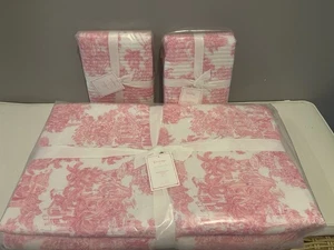 Pottery Barn Lilly Pulitzer Anniversary Toile Full/Queen Quilt and Euro Shams - Picture 1 of 5