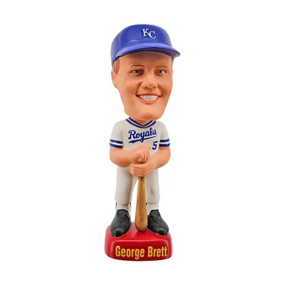 Camiseta blanca George Brett Kansas City Royals SAM Bobblehead #2242/3000 Foto 1 de 4