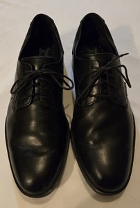 Zapatos de Vestir Mephisto Para Hombre EE. UU. 8.5 Derby Cuero Negro Air-Jet Con Cordones - Imagen 1 de 20