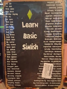 "Aprende Simlish Básico" Lenguaje Sims, Decoración de Juego de Fan, Sims 3, Sims 4, 12x8 En Arte - Imagen 1 de 1