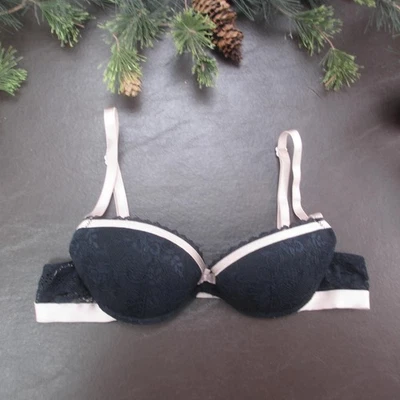 Sujetador Gilligan & O'Malley para mujer 34A encaje acolchado con aros balconette moño lencería Foto 1 de 4