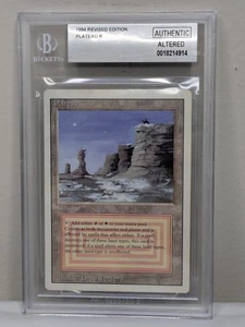 MTG 1994 Revised Plateau BGS Authentic Altered Verified Dual Land - Picture 1 of 7