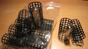 10 Stück Futterkorb mit Wirbel - Metall 50g Handarbeit  - Imagen 1 de 1