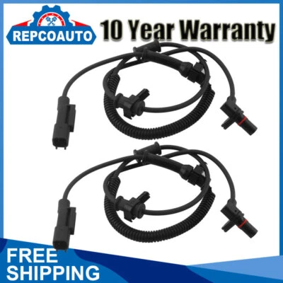 Par de sensores de velocidade de roda ABS dianteira para 2009-2010 Dodge RAM 1500/2011 RAM 1500 - Imagem 1 de 4