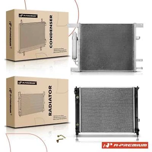 A-Premium Radiator & AC Condenser Cooling for Nissan Versa 2012-2019 Versa Note - Picture 1 of 9