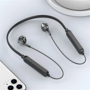 Magnetic Wireless Bluetooth Earphone Sports Neckband Headphones Stereo Earbuds - Photo 1 sur 13