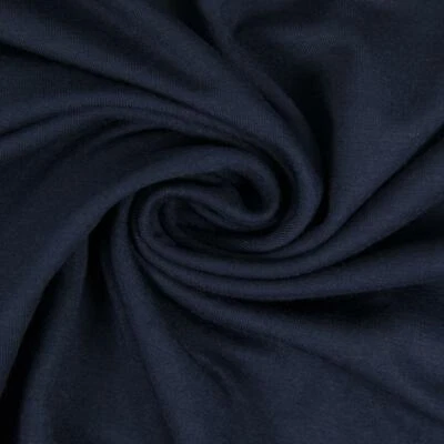 Modal Jersey uni marine Modestoff Damenstoff einfarbig (Preis=0,5m) - Bild 1 von 3