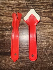NEW Caulk-Away & Caulk-Rite Caulk Removal &Beading Tools Lot Pair Made In Canada - Picture 1 of 9