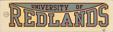 University of Redlands Bulldogs ORIG _RARE_ vtg 1960s College Decal Sticker NCAA