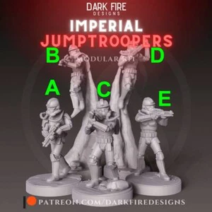 Imperial Jump troopers - DARK FIRE | Legion compatible - 3D printed - Picture 1 of 5