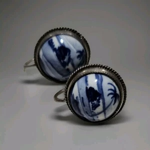 Rare Delft Design Earings , Palm tree II, the rarest of the Delft Designs - Bild 1 von 1