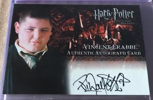 Harry Potter Prisoner of Azkaban Jamie Waylett as Vincent Crabbe Autograph Card - Picture 1 of 2