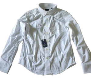 New JOHNNIE-O Boys' Tradd Performance Button-Down Shirt White Color Size 10 - Picture 1 of 8