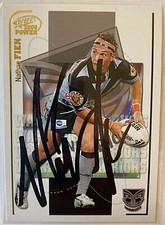 NATHAN FIEN NEW ZEALAND WARRIORS 2005 SELECT NRL POWER SIGNED CARD